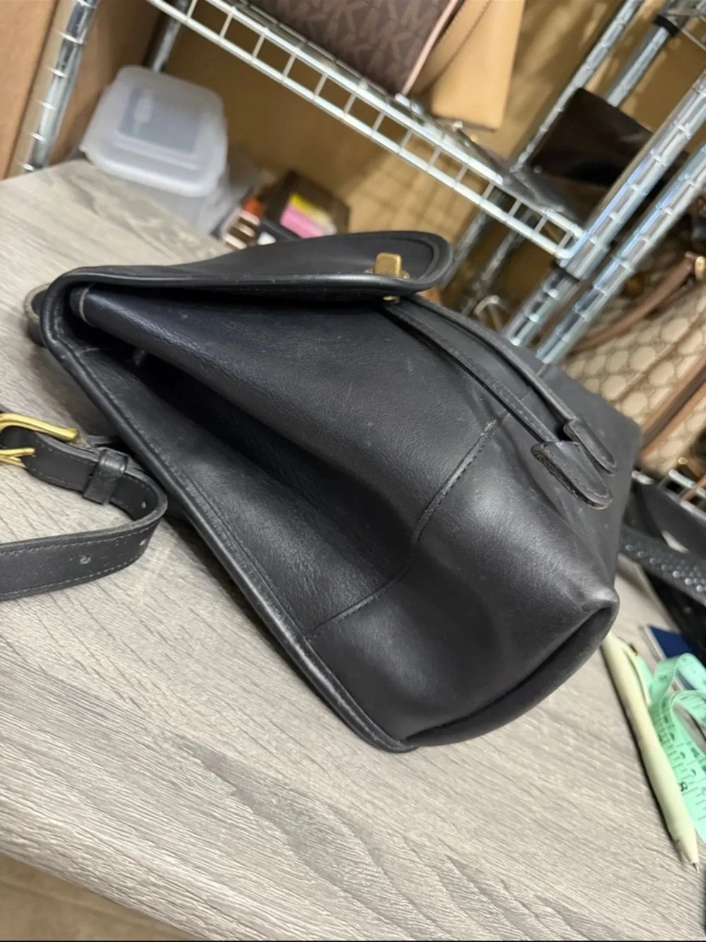 Coach Vintage Mini Leather Backpack in Black - Picture 5 of 8